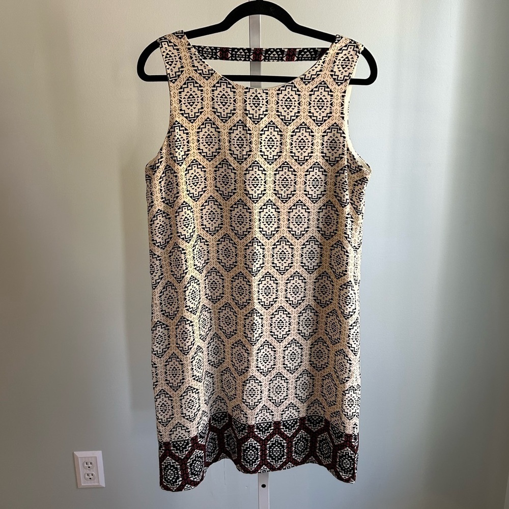 Interi Pattern Sleeveless Dress